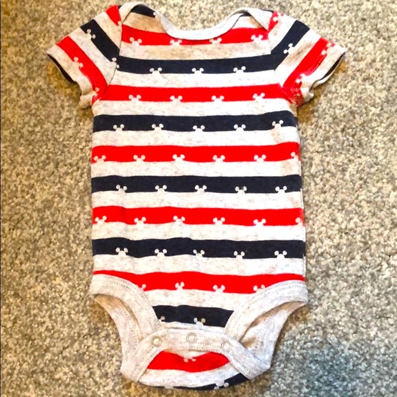 DISNEY Mickey Mouse Baby Boy 0-3Months Onesie NWOT - Picture 1 of 4